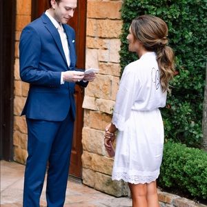 White & Rose Gold “bride” robe from Etsy seller